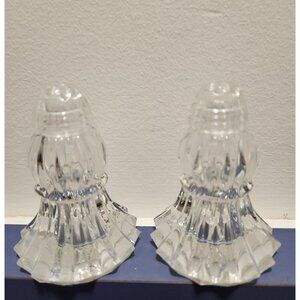 Vintage Cut Glass Salt and Pepper Shakers: Elegant Table Decor